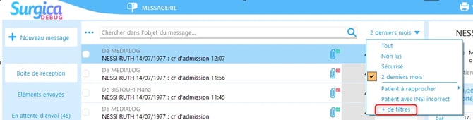 MSS - Gestion du filtrage des messages5